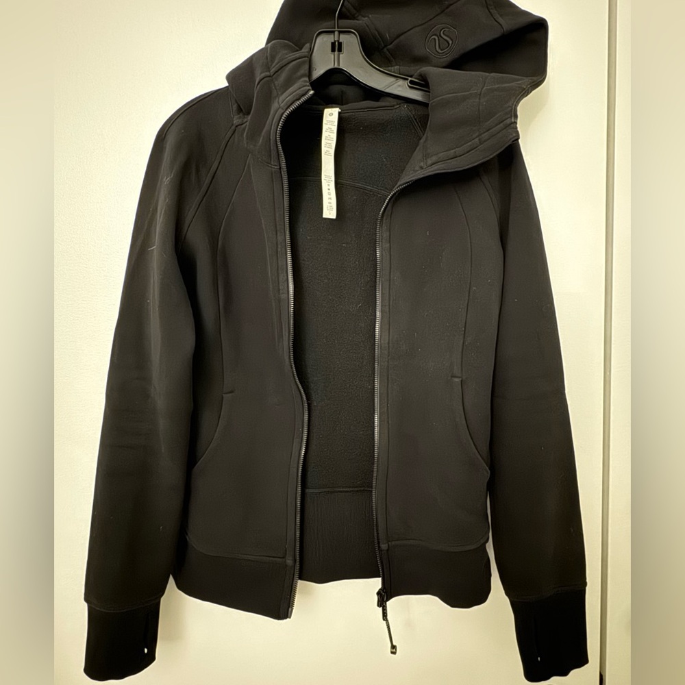Lululemon Women’s Scuba Full Zip Hoodie In Black Size 4